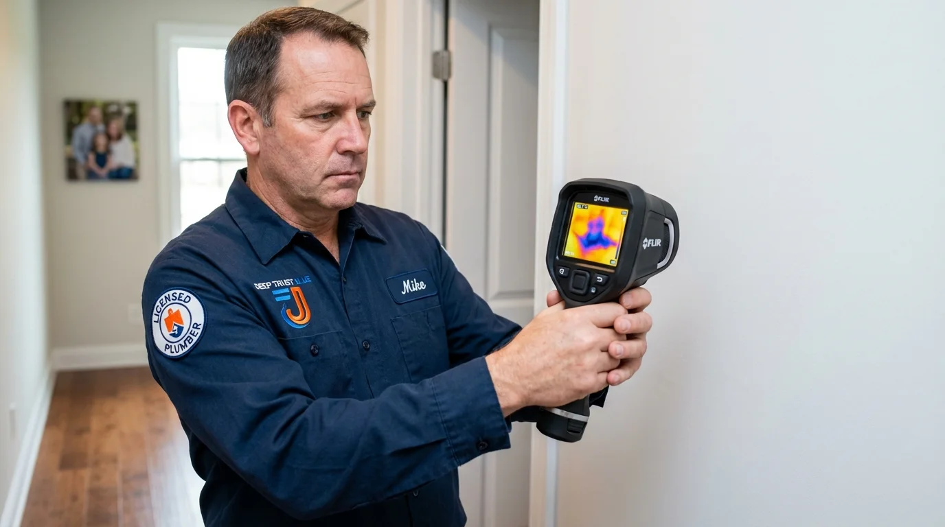 Thermal imaging leak detection by Johns Plumbing LLC in Huntington Station
